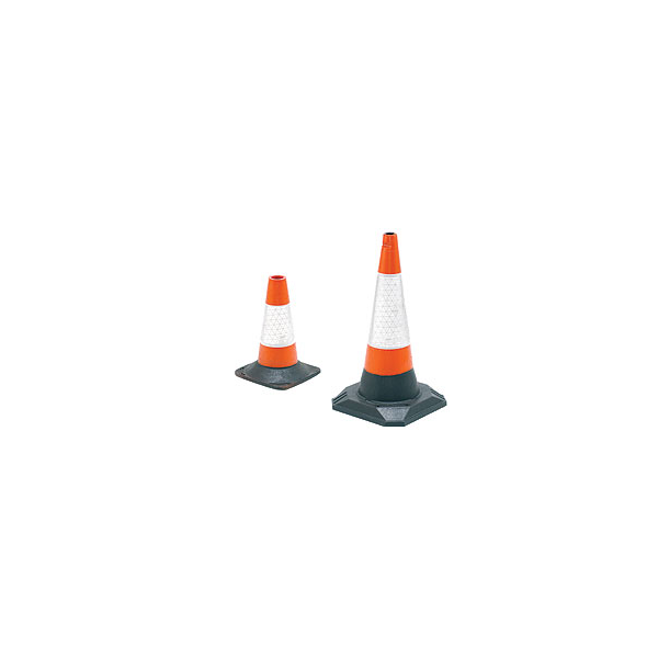 Cone Sinalização flexivel em PVC Reflectorizado 75 cm.