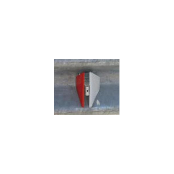 Reflector bidireccional para guardas metalicas