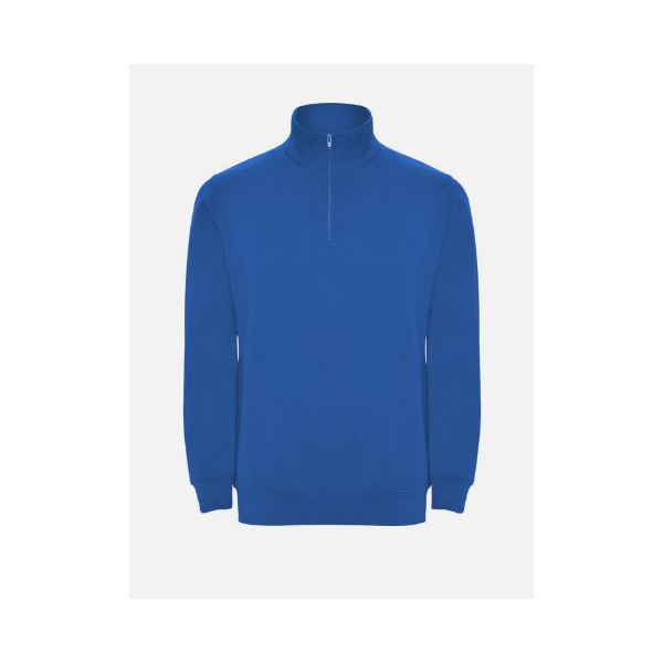 Sweatshirt Aneto, de meio fecho. 50% algodão; 50% poliéster.