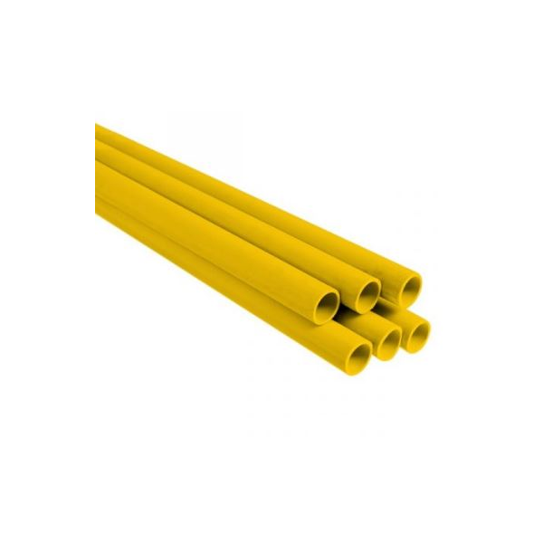 Tubo de proteção amarelo para espia de poste, com 3 metros.
