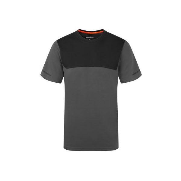 T-shirt EV4, tratamento anti-bacteriano. 100% poliéster.