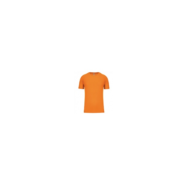T-shirt manga curta, 100% poliester, 140 g/m2.