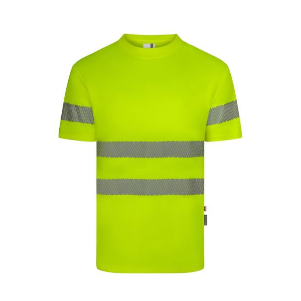 T-shirt AV, m/ curta, poliéster reciclado, faixa segmentada.